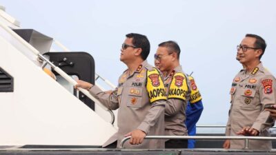 Monitor Arus Balik, Kapolda Banten Laksanakan Patroli Laut
