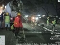 Perbaikan Jalan Prancis Dikebut Siang dan Malam, Warga Diminta Sabar