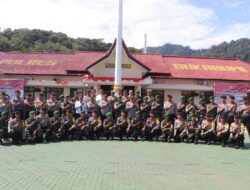 Puluhan Prajurit Bataliyon Infanteri 310 Kidang Kencana Geruduk Polres Sukabumi, Ada apa?? 