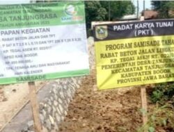 Pemdes Tanjungrasa Alokasikan Dana Samisade Tahap I Untuk Betonisasi Jalan Dan TPT