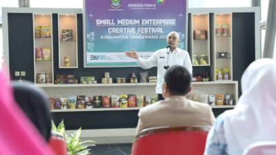 Bupati Zaki Luncurkan Small Medium Enterprise Creative Festival Kabupaten Tangerang di Bandara