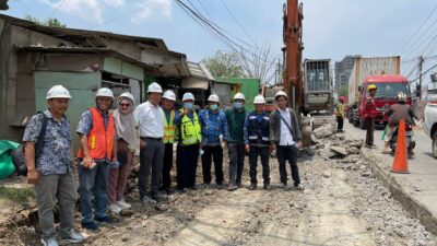 DBMSDA Kabupaten Tangerang Gerak Cepat, Perbaiki Jalan Raya Legok – Karawaci
