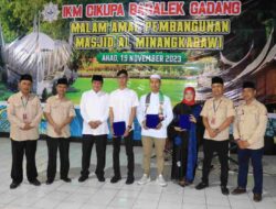 Sekda Hadiri Semarak Budaya Minangkabau dan Malam Amal Pembangunan Masjid Al Minangkabawi