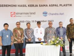 Pj. Bupati Tangerang Hadiri Peresmian Penggunaan Aspal Berbahan Plastik Di BSD