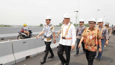 Pj Bupati Tangerang Tinjau Langsung Pengoperasian Uji Coba Flyover Cisauk