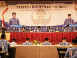 Pj Andi Ony Buka Rapat Kerja KORPRI Kabupaten Tangerang