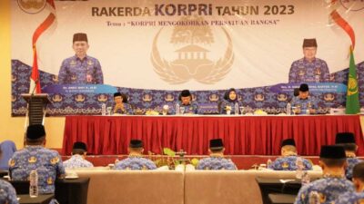 Pj Andi Ony Buka Rapat Kerja KORPRI Kabupaten Tangerang