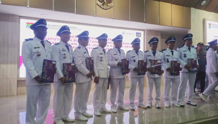 9 Kepala Desa di Kecamatan Jambe Terima SK dan di Kukuhkan serta 1 Desa di Pimpin Penjabat