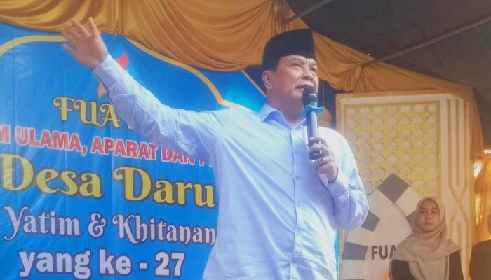 Maesyal Rasyid Hadiri Acara Sunatan Massal dan Santunan Anak Yatim Di Desa Daru Ke – 27