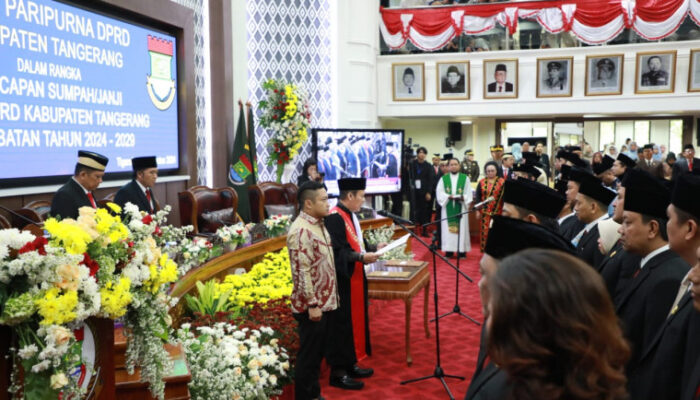 Resmi Dilantik, 55 Anggota DPRD Kabupaten Tangerang Periode 2024-2029