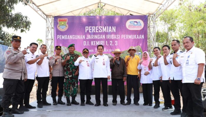 Pj Bupati Tangerang Resmikan Daerah Irigasi di Kecamatan Kemiri