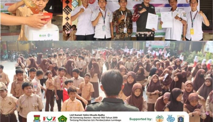 Sekolah Tersenyum dan Rabu Bersedekah Di SDN Sepatan 5