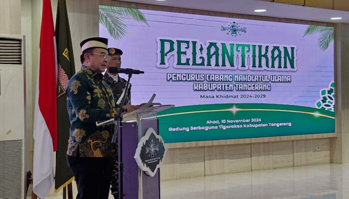 Pelantikan Pengcab NU Kab. Tangerang, Pj Sekda: Semoga Amanah dalam Melaksanakan Tugas