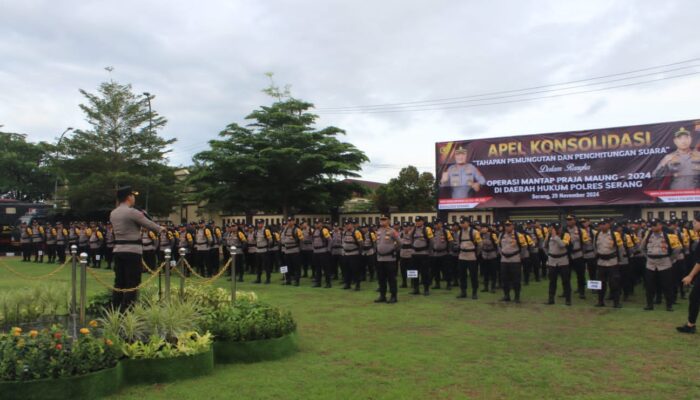 Polres Serang Apel Konsolidasi Pasca Pencoblosan Pilkada 2024