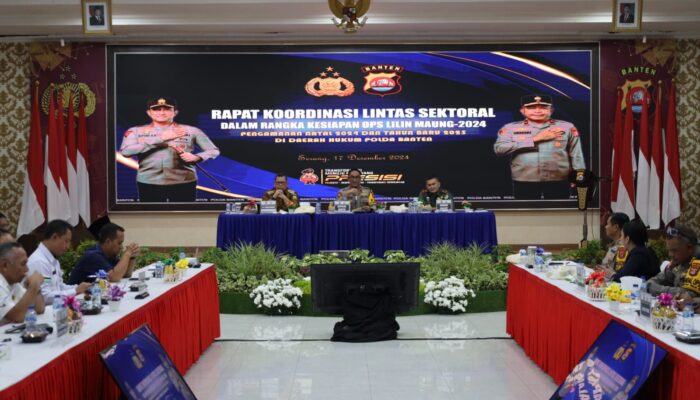 Polda Banten Gelar Rakor Lintas Sektoral Ops Lilin Maung 2024