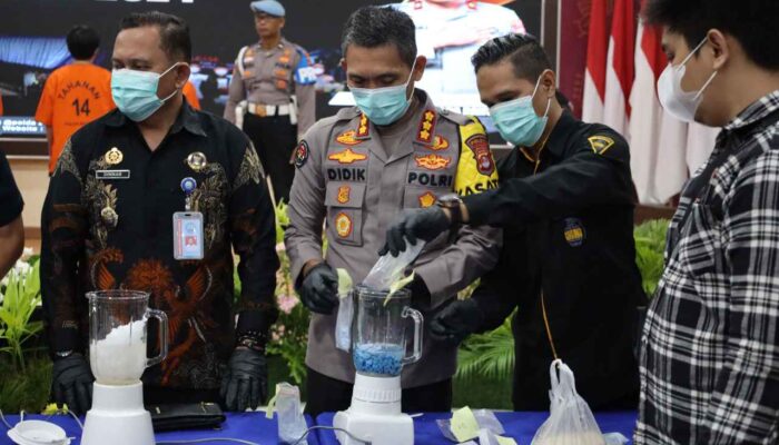 Pasca Rilis Akhir Tahun, Polda Banten Musnahkan Barang Bukti Narkoba