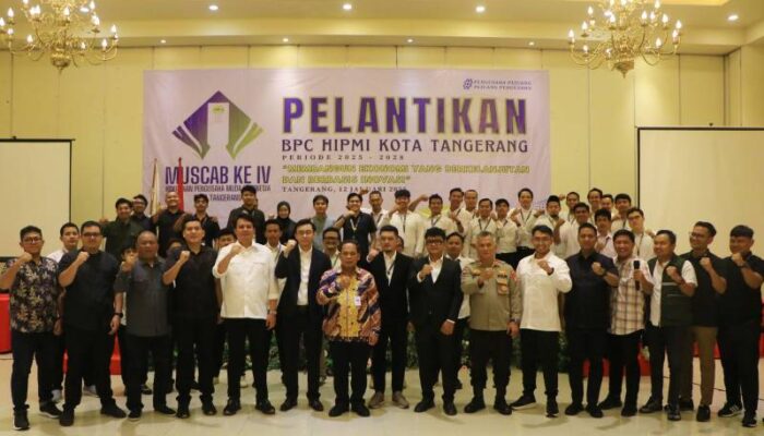 Pelantikan HIPMI Kota Tangerang, Pj. Wali Kota Tangerang Berharap Sinergi Erat