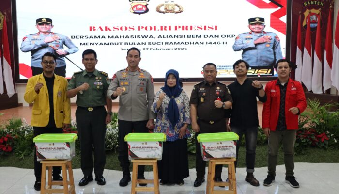 Polda Banten Salurkan Ribuan Paket Sembako Jelang Ramadan, Bersama Mahasiswa dan OKP