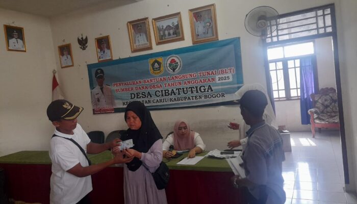 Pemerintah Desa Cibatutiga Salurkan BLT Dana Desa Tahun 2025