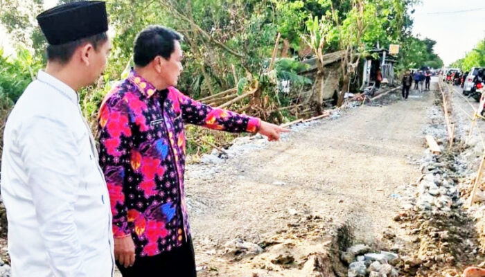 Bupati Tangerang Tinjau Langsung Perbaikan Jalan Usai Hadiri Milad Gunung Kaler