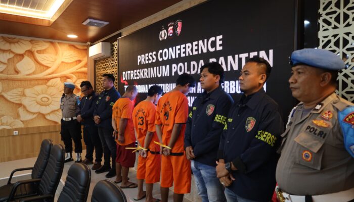 Polda Banten Tangkap Empat Tersangka Kasus Asusila Anak di Bawah Umur, Satu Pelaku Perempuan Turut Ditahan
