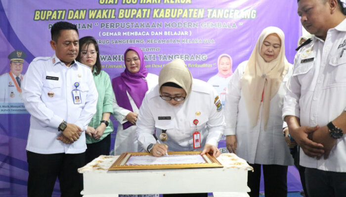 Wabup Tangerang Resmikan Perpustakaan Gembala, Gerbang Literasi Digital untuk Masyarakat