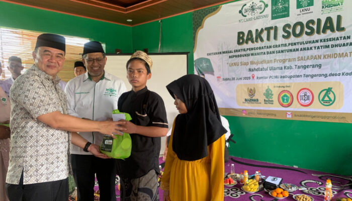 PCNU Kabupaten Tangerang Gelar Bakti Sosial Akbar, Sekda Soma Apresiasi Santunan Yatim dan Sunat Massal