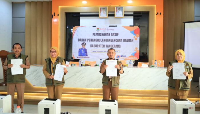 BPBD Kabupaten Tangerang Musnahkan Ratusan Arsip Inaktif untuk Efisiensi dan Tata Kelola yang Akuntabel