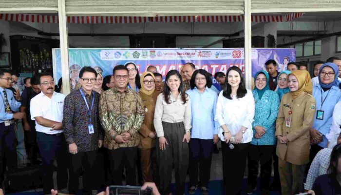 Wabup Tangerang Dampingi Menkomdigi Tinjau Kick-Off Cek Kesehatan Gratis
