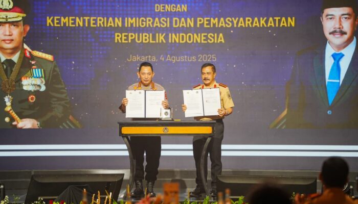 Polri dan Kementerian Imigrasi Teken MoU, Perkuat Sinergitas Hadapi Kejahatan Transnasional