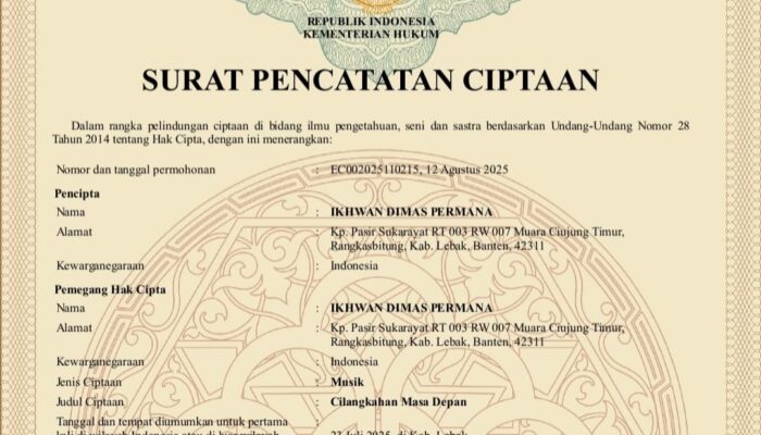 Tercatat di Kemenkumham, Lagu Cilangkahan Masa Depan Kobarkan Semangat Perjuangan Kabupaten Baru