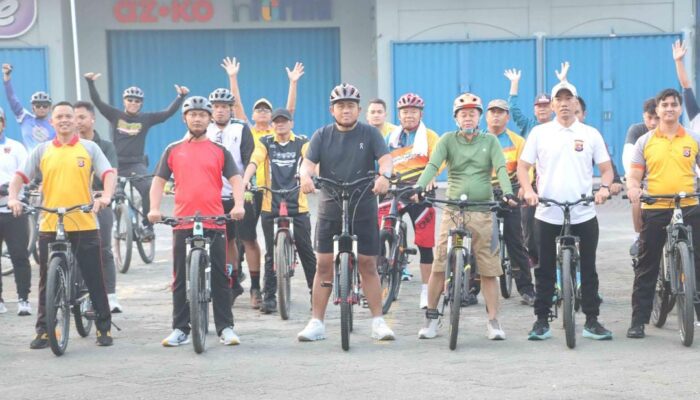 Polresta Tangerang Gelar Gowes Fun Bike Semarakkan Kemerdekaan RI