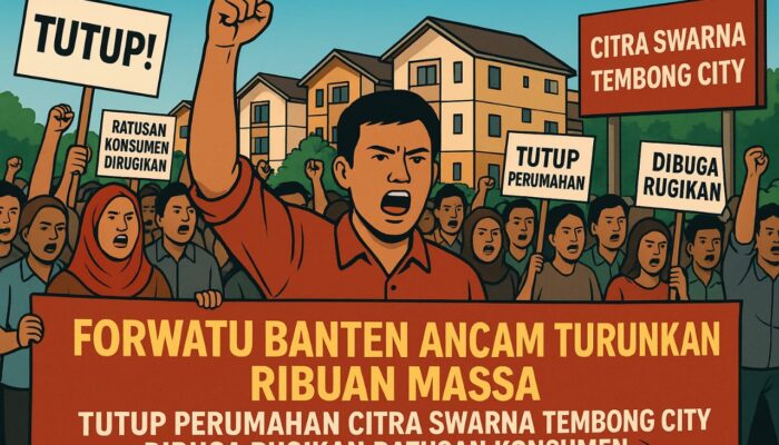 Ribuan Massa Siap Duduki Citra Swarna Tembong City, Forwatu Banten: Jangan Main-Main dengan Hak Konsumen