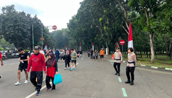 Polwan Turun ke Jalan, CFD di Kawasan Pemkab Tangerang Jadi Lebih Aman dan Ramah Warga