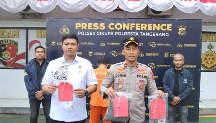 Polsek Cikupa Tangkap Residivis Jambret Kalung Emas di Pasir Gadung