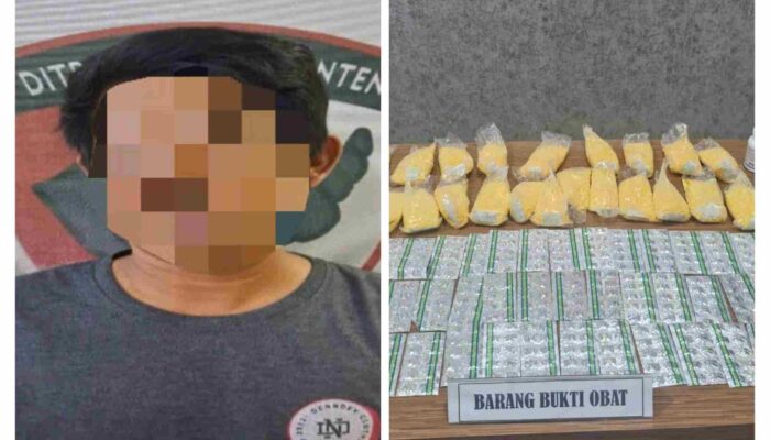 Polda Banten Ringkus Pengedar 23 Ribu Butir Hexymer dan Tramadol di Pandeglang