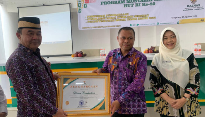 Mantap! Baznas Kabupaten Tangerang Beri Modal Usaha Rp1 Juta untuk 250 Pelaku UMKM