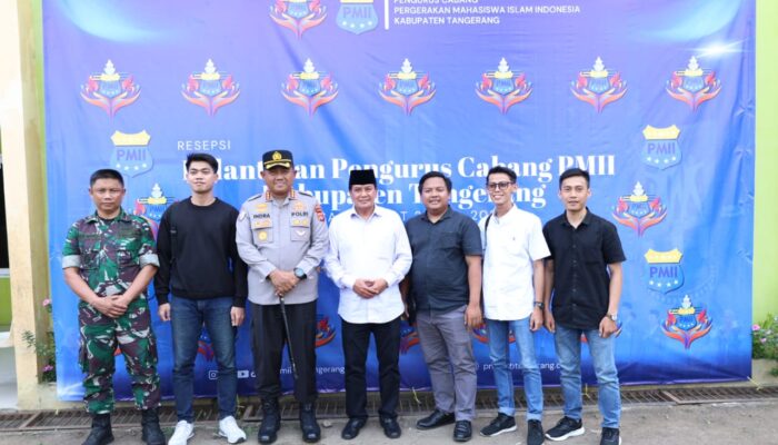 Pelantikan Pengurus Baru PMII Kabupaten Tangerang, Bupati Tekankan Peran Mahasiswa