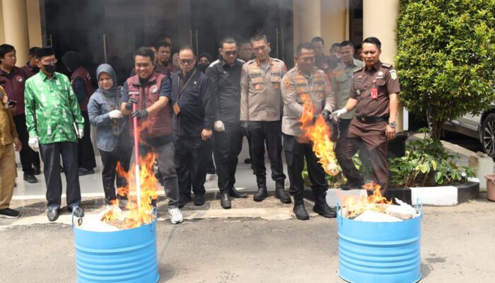 Sabu 11,3 Kg hingga 313 Ribu Butir Obat Disita, Polda Banten Musnahkan Barang Bukti Narkoba
