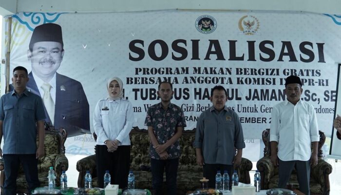 Tubagus Haerul Jaman Sosialisasikan Program Makan Bergizi Gratis di Kabupaten Serang