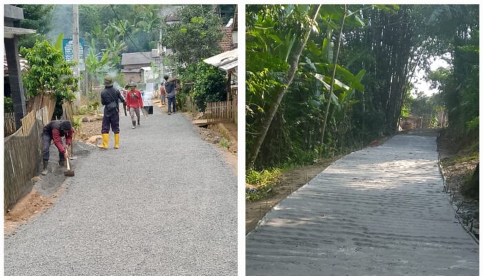 Desa Peucangpari Salurkan Dana Desa Tahap II untuk Infrastruktur Jalan Poros