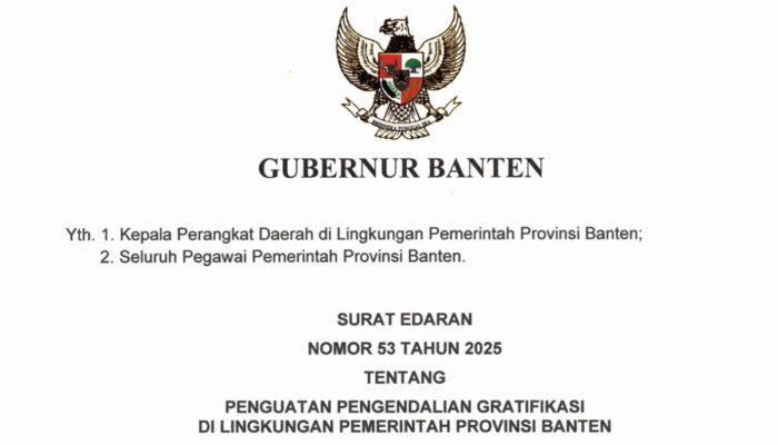 Waspada Gratifikasi! Pemprov Banten Larang PNS Terima Pemberian Terkait Jabatan