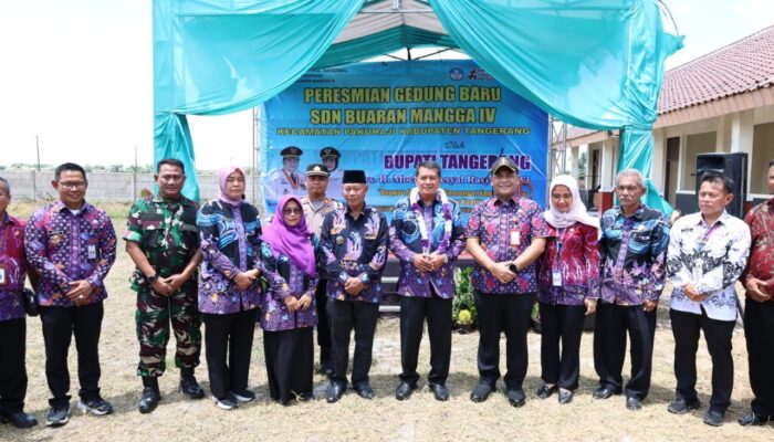 Tingkatkan Fasilitas Pendidikan, Bupati Tangerang Resmikan Revitalisasi SDN Buaran Mangga IV