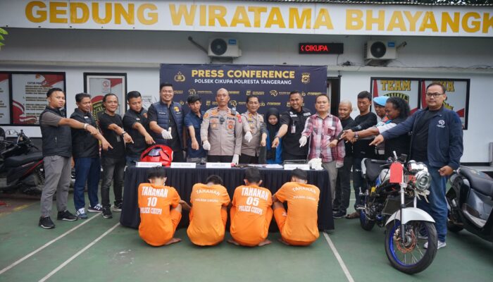 Polsek Cikupa Bekuk Komplotan Pencuri Motor, Dua Penadah Ikut Diciduk