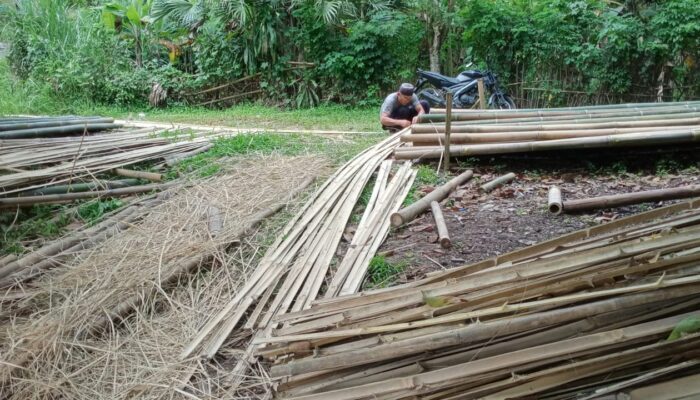 Ustadz Muin Buka Usaha Bambu di Rangkasbitung, Sediakan Bahan Bangunan Alami Berkualitas