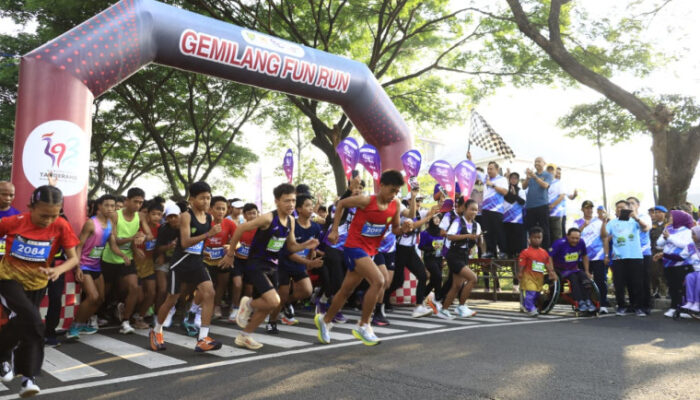 Ribuan Warga Meriahkan Gemilang Fun Run 5K, Warnai HUT ke-393 Kabupaten Tangerang