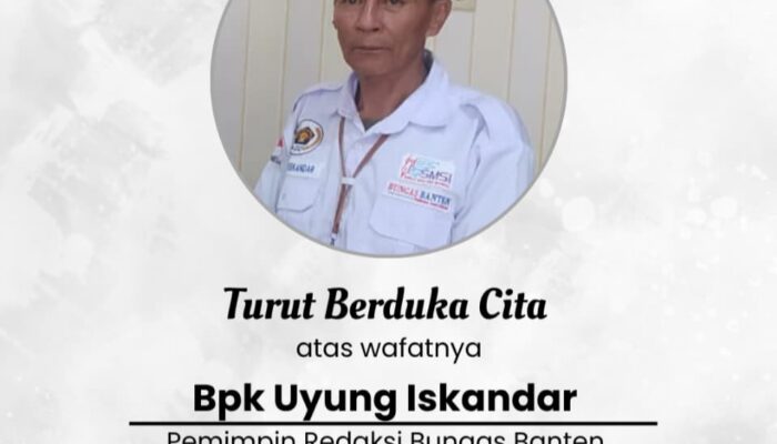 Crew Media Sorot Banten Sampaikan Duka Cita Mendalam atas Wafatnya Pemimpin Redaksi Media Bungas Banten