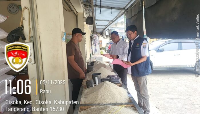Polresta Tangerang Pantau Harga Beras di Pasar Tradisional, Pastikan Tak Melebihi HET