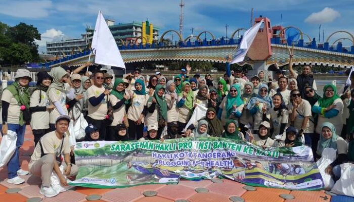 185 Relawan HAKLI Turun ke Cisadane, Angkut 3,7 Ton Sampah dalam Peringatan HKN