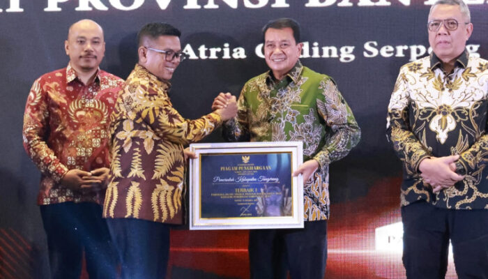 Pemkab Tangerang Raih Paritrana Award 2024 Terbaik Pertama se-Banten